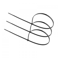 Káblové pásky 3,6x400 mm čierne UV TRACKS Zipové pásky OK-36400B .MORE 100 ks.