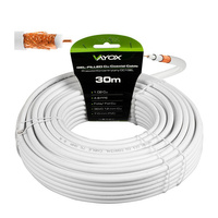 Anténny koaxiálny kábel Copper Gel CU Terrestrial 4K Full HD White 30M VAYOX