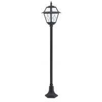 Záhradná lampa Vonkajšia stĺpová lampa E27 Vitráž K 5002/1 N 160cm čierna Su-Ma