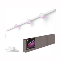 Sada nástenného osvetlenia Rail Kit 150 cm + 3x LED reflektor 15,6 W 1530 lm IP20 biely a farebný Ambiance RGB + TW White Smart SMART Zigbee Bluetooth Perifo Philips HUE
