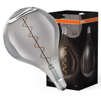 Dekoratívna LED žiarovka A165 E27 4,5W = 15W 150lm 1700K teplá biela 320° Smoke Dimmable Vintage 1906 Osram