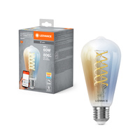 LED žiarovka E27 8W = 60W 806lm CCT Stmievateľná SMART+ WiFi Filament Edison Ledvance
