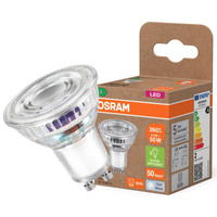 LED PAR16 reflektor GU10 2W = 50W 360lm 4000K, neutrálna biela 36° 180lm/W ENERGY EFFICIENCY Osram