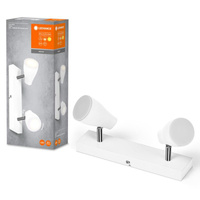 LED bodové nastaviteľné stropné svietidlo 8,6 W 420 lm 3000 K, teplá biela biely bodová Ledvance