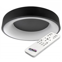 Stropný luster LED Dekoratívny 54W 5940lm 3000-6500 CCT Stmievateľný Diaľkové ovládanie Black Galaxis Nova Masterled