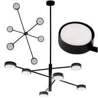 LED závesné stropné svietidlo 6x GX53 Wall Black OVILO LUMILED