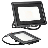 LED svetlomet Vonkajšie záhradné svietidlo 30W 2550lm 6500K, studená biela 120° IP65 Black MH Kobi