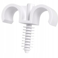 Montážny háčik Double RING-22-BIS White 50ks ECOLIGHT