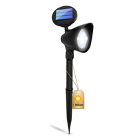 Solárne záhradné svietidlo LED smerové reflektory so súmrakovým senzorom čierne IP44