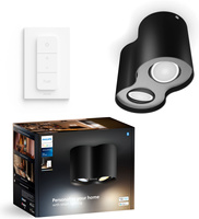 Stropné LED svietidlo TUBA SPOT 8,2W 800lm IP20 White Ambiance TW Black Smart SMART Zigbee Bluetooth + diaľkové ovládanie Philips HUE