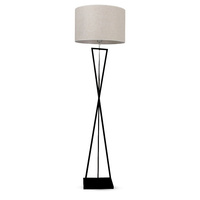 Stojacia lampa E27 Round Black 160cm Ivory VT-7913 V-TAC