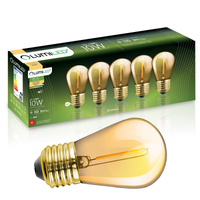 5x LED žiarovka E27 Edison ST14 1,3W = 10W 110lm 2200K teplá biela 360° BURSHINE FILAMENT LUMILED