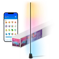 LED herná podlahová lampa RGBIC Gradient 135cm podlahové svetlo Smart SMART WiFi Bluetooth App WiZ