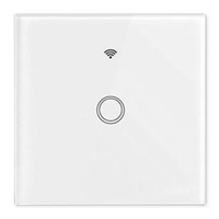 Sklenený dotykový spínač Single White IP54 Smart WIFI Masterled