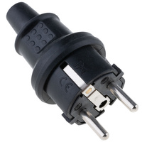 16A 230V IP44 hermeticky uzavretá zástrčka kábla MINI Uni-Schuko