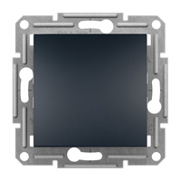 Jednoduchý kríž Jednopólový bez rámu Spínač na zapustenie Asfora IP20 Antracit