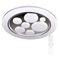 Plafond LED stropné svietidlo 72W 4300lm CCT 180° biely chróm Pilot stmievateľné Planets Sanico Goldlux