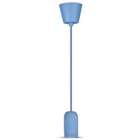 Závesné svietidlo E27 Betónové tienidlo s modrým káblom VT-7668 V-TAC