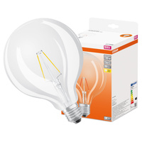 LED žiarovka G125 Sphere E27 2,5W = 25W 250lm 2700K teplá biela 300° Retrofit Filament CLASSIC Osram