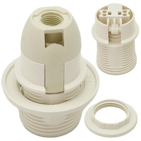 Izolačná zásuvka s prírubou E14 OTE14-01 4A 250V BIELA KON