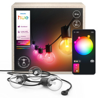 Vonkajšia záhradná girlanda 21 m IP65 30LED RGB SMART Smart Bluetooth ZigBee Biela a farebná atmosféra Festavia Philips HUE