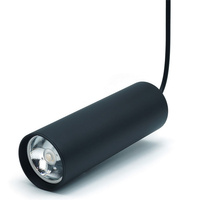 Stropné závesné svietidlo 1xGU10 CIRUS SLIM Hanging Tuba Black 27cm