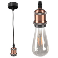 Stropné závesné svietidlo Dekoratívny prívesok E27 Copper Nola Sanico Goldlux