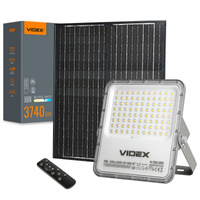 LED svetlomet Solar 35W 3740lm 5000K neutrálna biela 90° 9,6V IP65 IK07 Povrchová montáž Sivá VIDEX