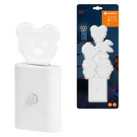 Dekoratívne LED dekoratívne nočné svetlo 3000K teplá biela so senzorom pohybu súmrak biela Nightlux Ledvance