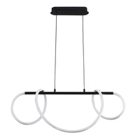 38W 4450lm 4000K neutrálna biela čierny Emma Sanico Goldlux Závesná lampa