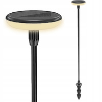 LED solárna záhradná lampa poháňaná stojacim stĺpikom 78 cm 4000K IP64 so súmrakovým senzorom