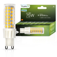LED žiarovka G9 kapsula 10W = 75W 970lm 6500K studená biela 360° LUMILED