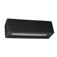 Nástenné svietidlo Nástenné svietidlo E27 obdĺžnikové čierne Moderné Vega Sollux