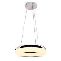 Luster LED závesné svietidlo 200W 3000K Oval biely chróm VT-40-1 V-TAC