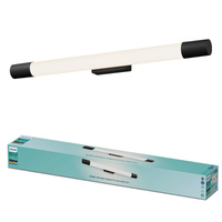 LED 10W 1500lm 2700K 60cm IP44 Čierna zrkadlová lampa Philips