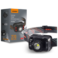 Dobíjací LED svetlomet 5W 370lm 5 módov Micro USB Vodotesný IP65 Videx