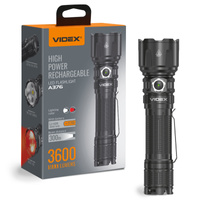 LED prenosná taktická baterka 20 W 3600 lm 5000 K vyhľadávacie svetlo 8 prevádzkových režimov VLF-A376 Videx