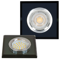 Zápustná montáž GU10 Halogénová zapustená bodová sieťka Black Square Kobi