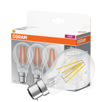 3x LED žiarovka A60 B22d 6,5W = 60W 806lm 2700K teplá biela 300° BASE Osram