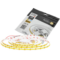 LED pásik 5W 460lm 3000K, teplá biela 1600LED 12V 5m CRI90 Tramo Premium Kobi