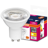 LED PAR16 reflektor GU10 4,5W = 50W 350lm 2700K, teplá biela 60° VALUE Osram