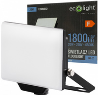 LED reflektor 20W 1800lm 6500K studený IP65 NL-2 Ecolight