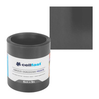 Záhradné obruby trávnika Flexibilné rovné 15 cm x 9 m Grafit CELLFAST
