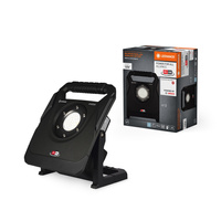 LED reflektor Batériová lampa na stojane Prenosná 40W 4500lm 6500K IP54 Čierne pracovné svetlo Ledvance