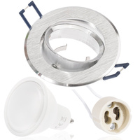 Okrúhla sada halogénových svietidiel MOVABLE + LED GU10 6W SILVER