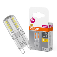 3x LED žiarovka G9 2,6W = 30W 320lm 2700K teplá biela 300° BASE Osram