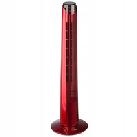 Stĺpcový ventilátor Tube Air Circulator Standing Fan Red 92cm 45W + diaľkové ovládanie