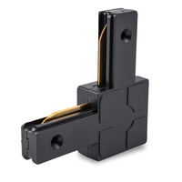 Rohový konektor čierny pre jednofázové prípojnice LUMILED