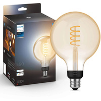 LED žiarovka E27 Sphere G125 7W = 40W 550lm 2200-4500K CCT FILAMENT SMART Smart Bluetooth ZigBee White Ambiance Philips HUE