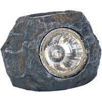SOLAR STONE LED záhradná lampa 6500K imitujúca kameň